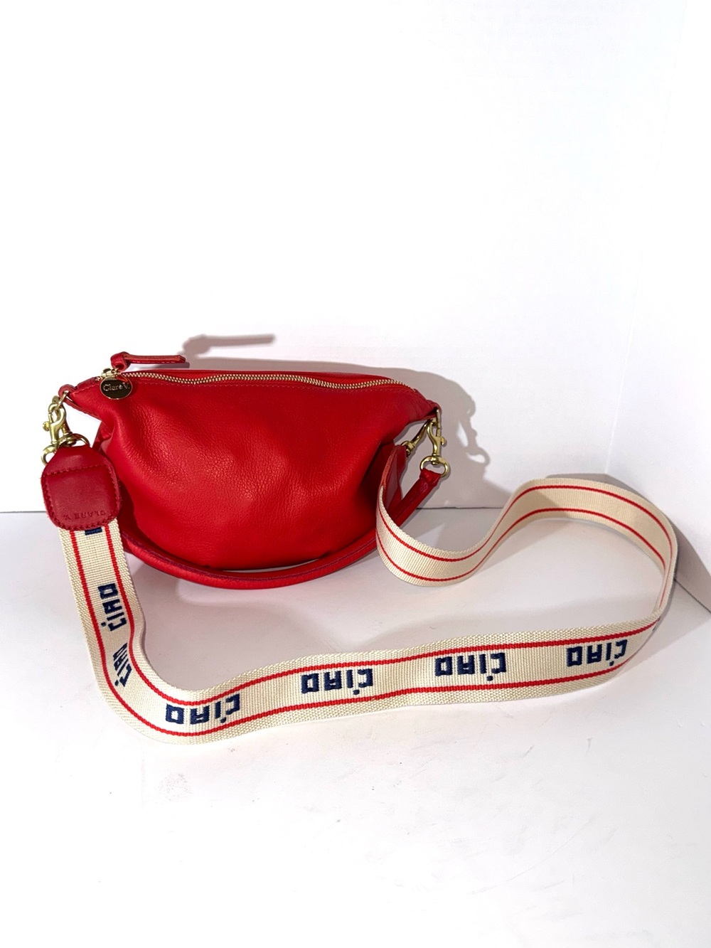 Clare V Petit Moyen Leather Messenger Bag